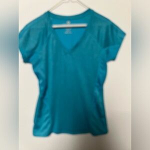 90 DEGREE  BY REFLEX TURQUOISE SHORT SLEEVE SHIRT SIZE M